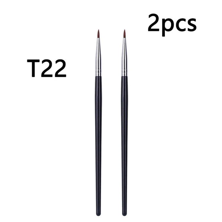 T22 Feiner Eyeliner-machen-hoch-Pinsel, flüssiger Gel-Eyeliner-Pinsel, präziser dünner langer Eyeliner-Pinsel, professionelles Eyeliner-machen-hoch-Werkzeug