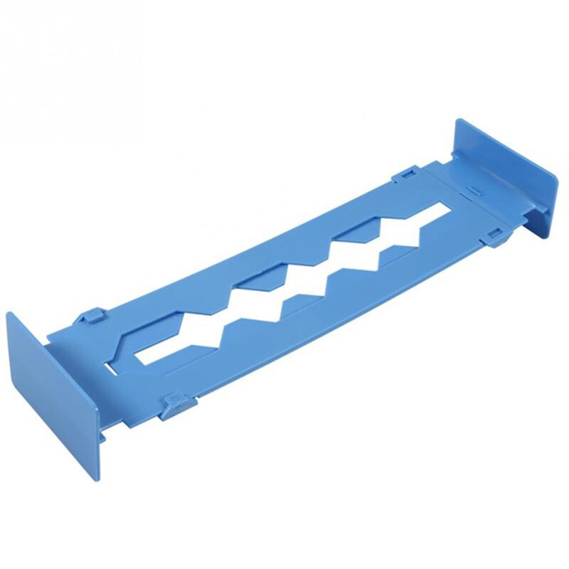 Séparateur de tiroir réglable en plastique, organisateur rétractable, extensible, panneau de séparation multifonction, bricolage, maison, bureau, cuisine: Bleu