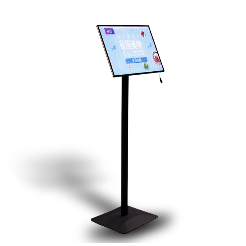 Menu Board Stand Led Poster Display Stand Aluminium Poster Display Stand