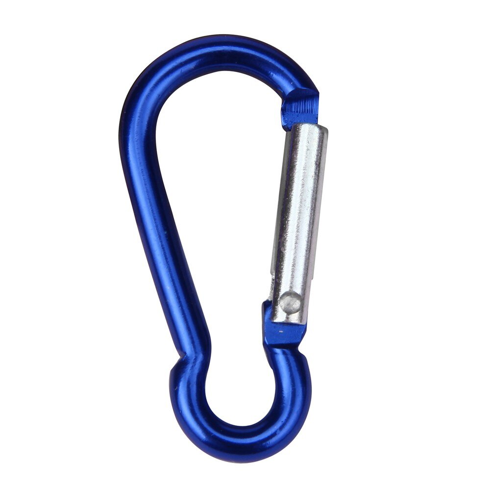 10pcs Candy Colors Carabiner Aluminum Alloy D Ring Key Chain Carabiners Hook Spring Snap Clip Hooks Keychain climbing equipment