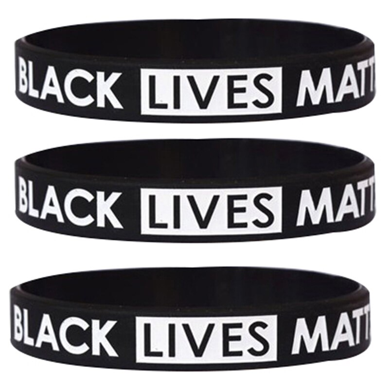 Zwart Leven Kwestie Silicone Wrist Band Armband Manchet Polsband Rubber Armband Unisex Sieraden
