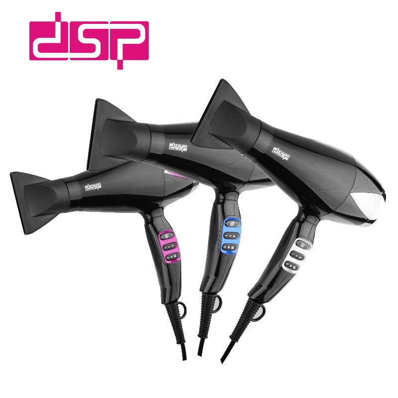 Secador de pelo DSP motor AC 2300W, secador de salón de aire frío , secador de pelo súper Turbo, accesorios de estilismo para vivienda