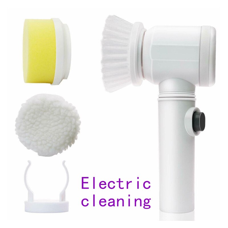 Cepillo de limpieza eléctrica de mano para baño y bañera, trapos de limpieza de cocina, herramientas de limpieza del hogar