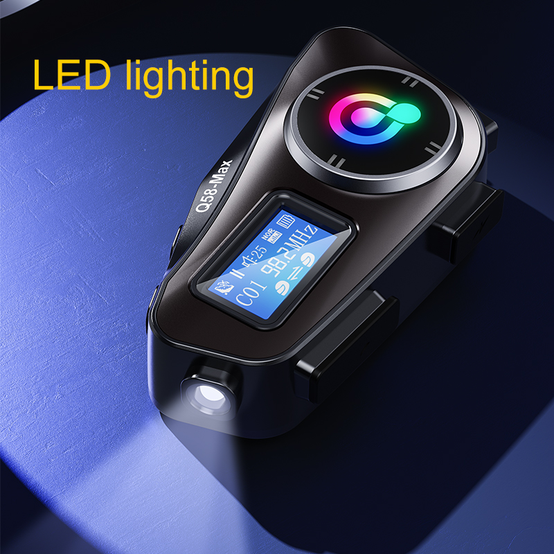 Q58 Max Motorhelm Bluetooth Intercom IP65 Waterdichte Intercom Afstand 500 Meter Multi-Scène Gemengde Muziek delen