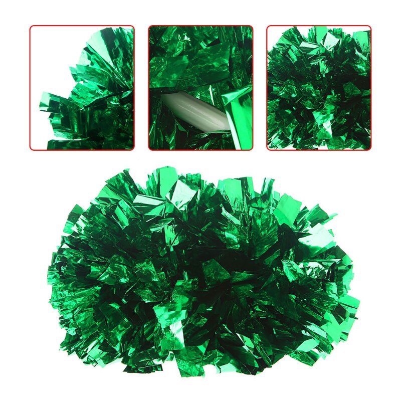 Handheld pom poms cheerleader cheerleading cheer dance party football club decor