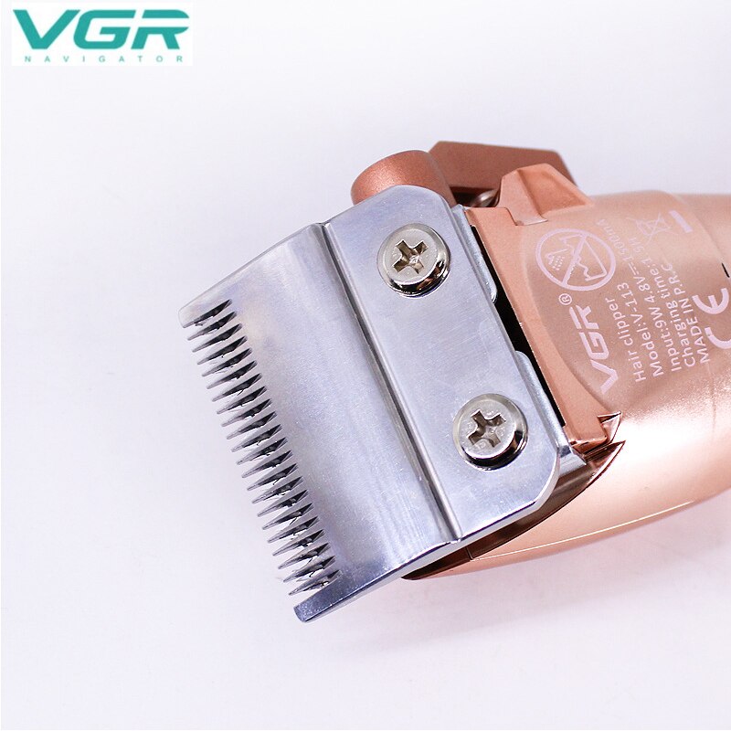 Cortadora de pelo eléctrica VGR, cortadora de pelo de Metal, cortadora de pelo lavable, máquina de pelo con cabezal de aceite, máquina de pelo de carga rápida recargable
