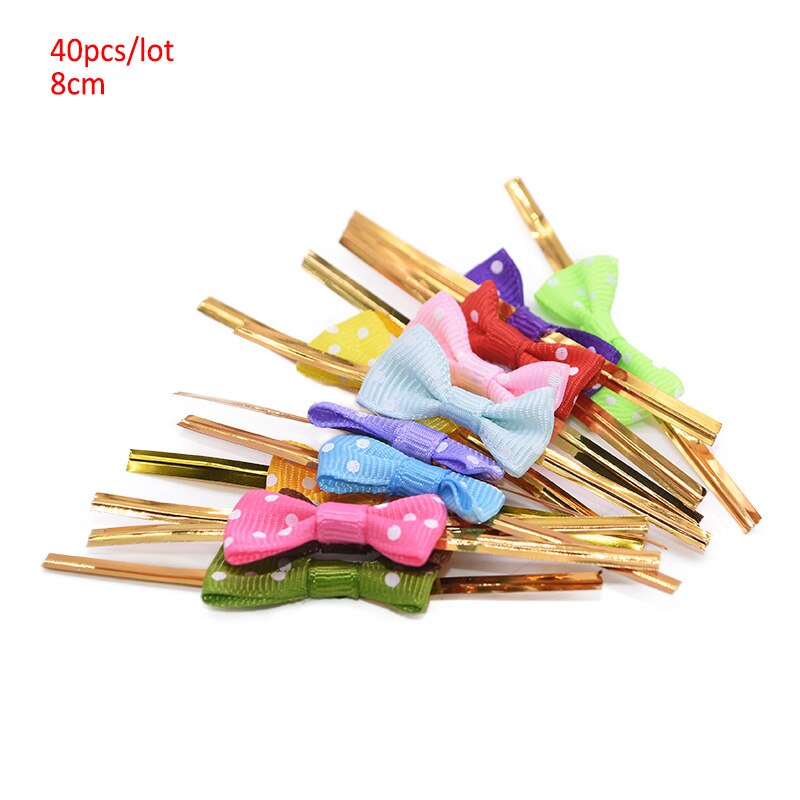 100pcs Clear Opp Plastic Bags for Candy Lollipop Cookie Packaging Cellophane Bag Wedding Party Supplies: 40pcs Multicolor