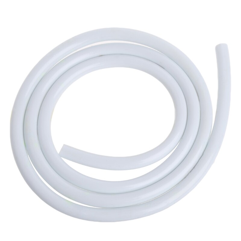 1m motorsykkel sykkel drivstoff gassolje slange bensin rør 5mm i /d 8mm o/d  e7ca: Hvit