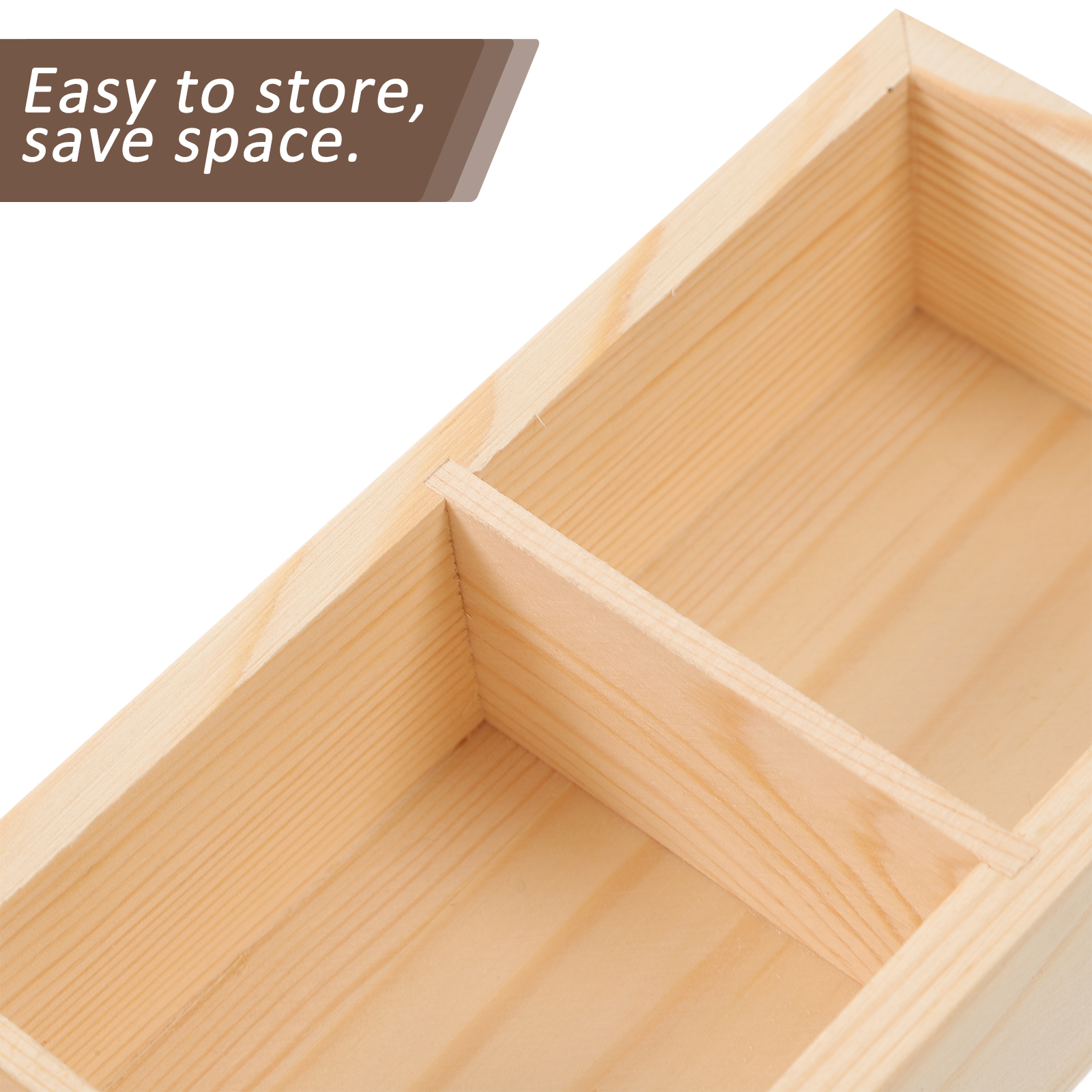 Wooden Texture Multi Compartments Storage Box Tea Bag ganizer Coffee Syrup Holder Sugar Packet Keeper Countertop Divided