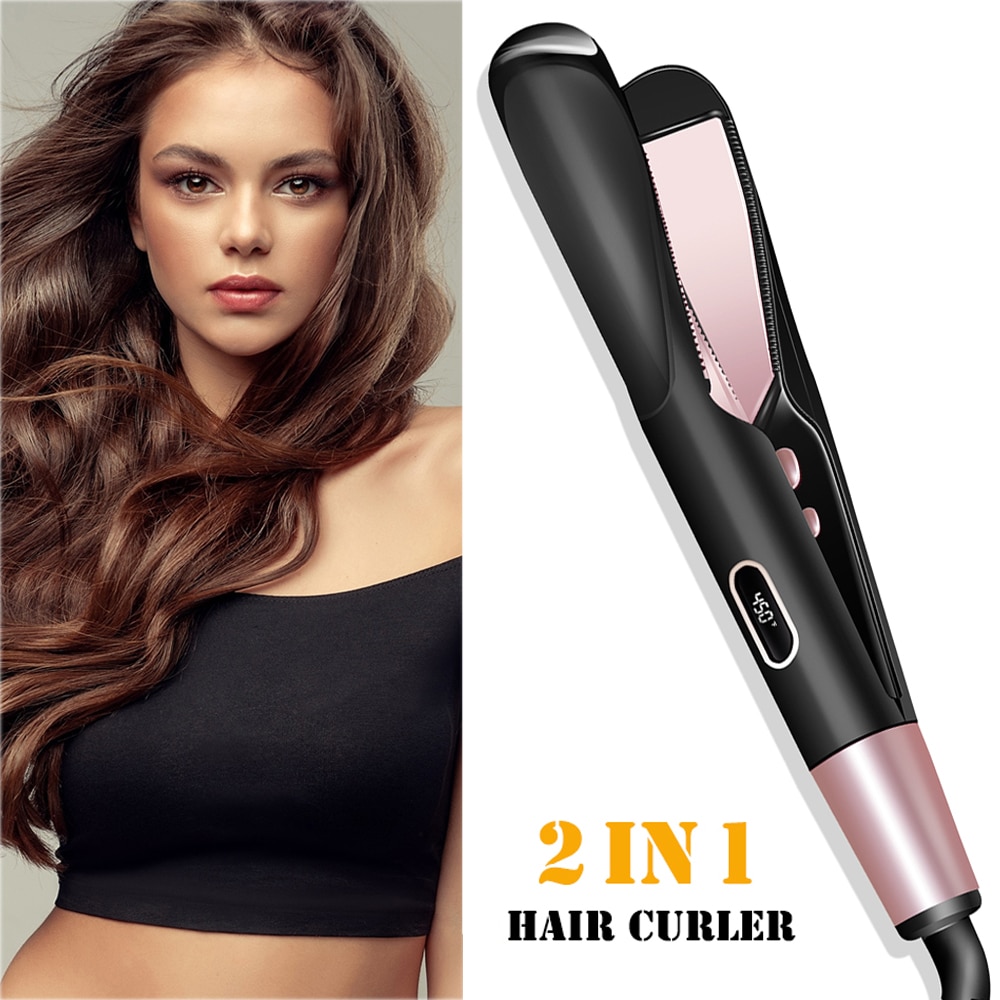 Beach Wave Hair Waver Hair Curler Twist Curling Iron Tongs Professinal Flat Iron Hair Straightener Ceramic Hair Straight Styler
