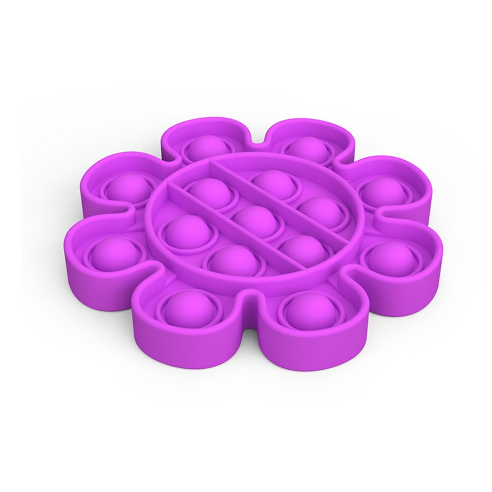 Antistress Speelgoed Bubble Popping Game Push Fidget Zintuiglijke Speelgoed Funny Adult Kids Reliver Stress Speelgoed Siliconen Autisme Speciale Behoeften: Purple