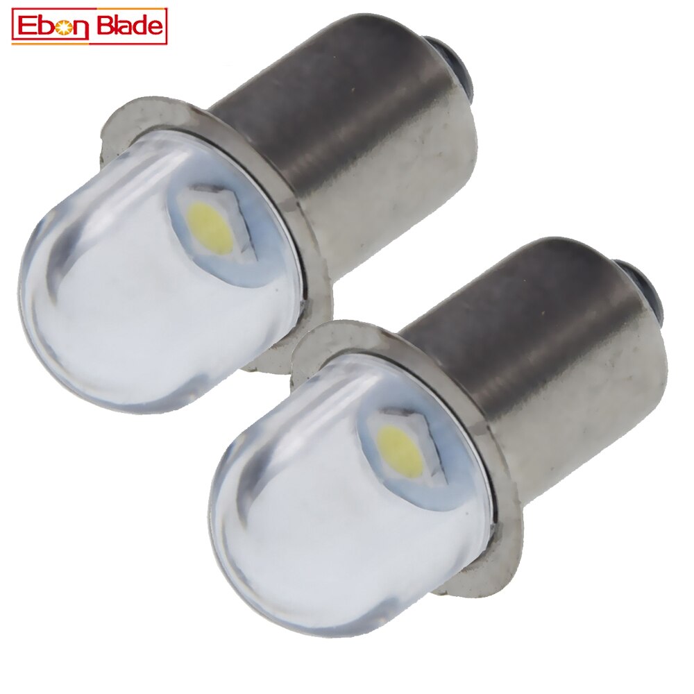 Pair P13.5S PR2 PR3 LED Bulb 2835 1 SMD AC 3V 4.5V 6V 12V 18V Warm 4300K Pure White 6000K Replace For Torch Flashlight Work Lamp: Blue / 5000K