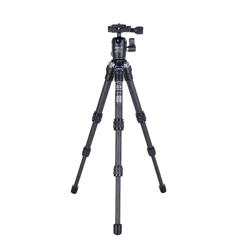 AOKA-cámara portátil CMP163C de fibra de carbono, rótula de bola de trípode para SLR DSLR, cámara Digital ligera de