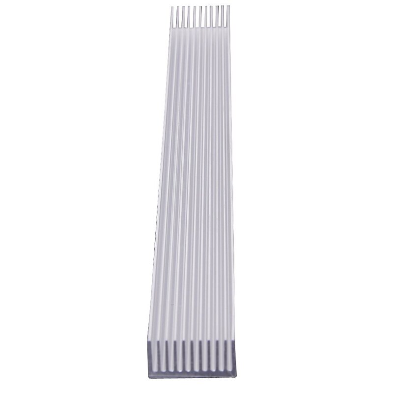 Led Heatsink Aluminium Koellichaam Radiator Voor 4 Stuks 3W 12 Pcs 1W Led Licht, ic Elektronische Chip Warmteafvoer Cooler-300X25X12 Mm