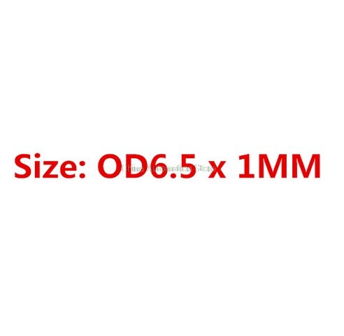 100 Stuks Zwart Nitril butadieen "O" Type Afdichting Rubber Ring Pakkingen 4.5/5/5.5/6 /6.5/7/8/9/10/11/12/13/* 1 MM: 1mm X 6o5
