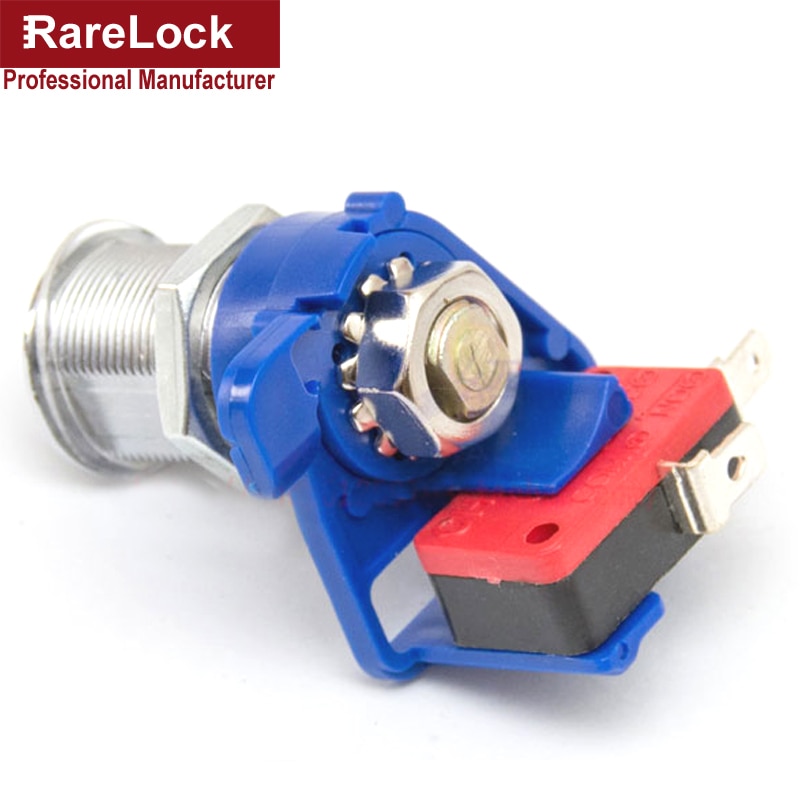 Rarelock Start Key Switch Lock for Game Machine Equipment Brass Key DIY Furniture Hardware a