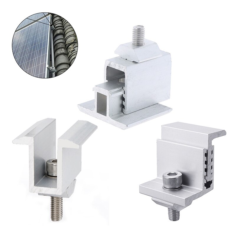 1/3/5Pcs Zonnepaneel Montagebeugel Klem Niet-Verstelbare Verstelbare Beugel Breed Fotovoltaïsche Ondersteuning Solar systeem Accessoires