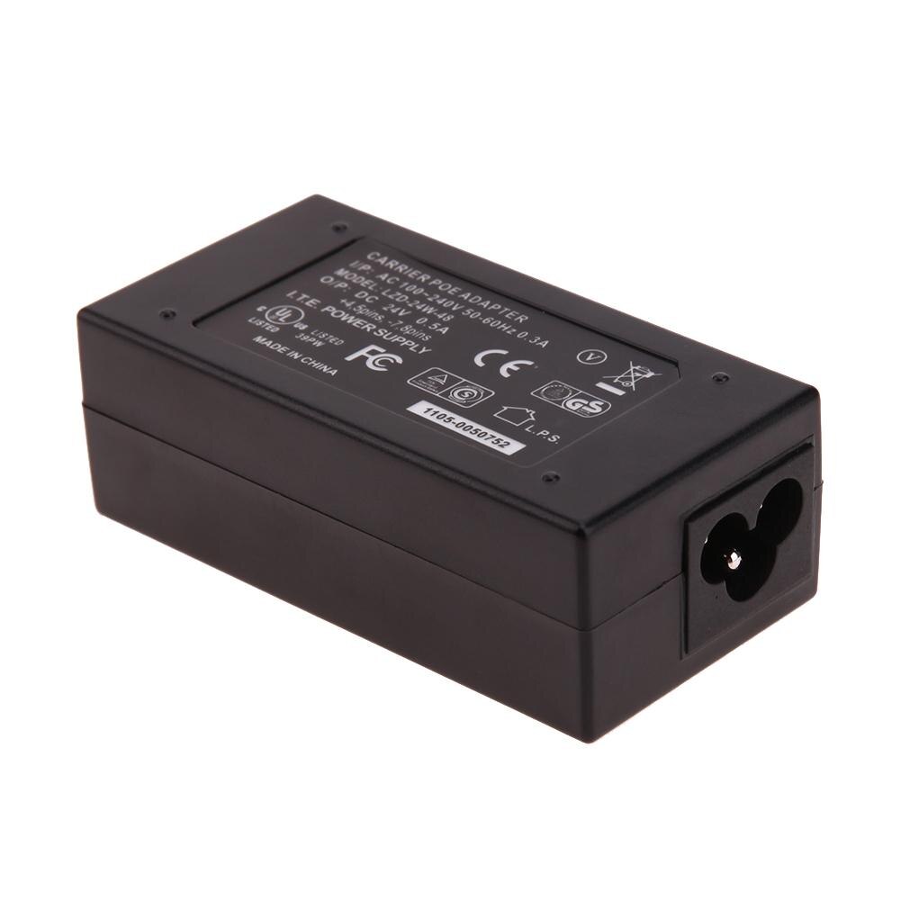 Poe Voeding Dc Adapter 24V 0.5A 24W Desktop Poe Power Injector Ethernet Adapter Cctv Surveillance