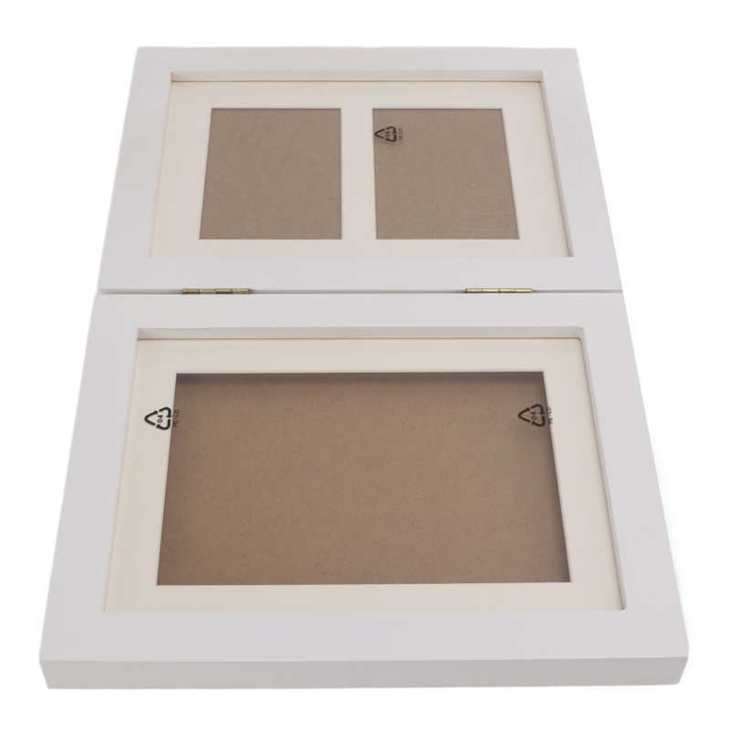 Pet Paw Print Photo Frame Cat Pawprints Picture Frame and Imprint Kit Easy Imprinting Snap In for All Breeds Pet