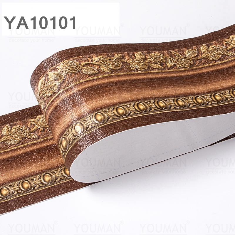 Wall Top Corner Line Decorative Corner Line Self-Adhesive Three-Dimensional Wall Sticker Ceiling Frame Corner Line Sticker 3d Wa: YA10101