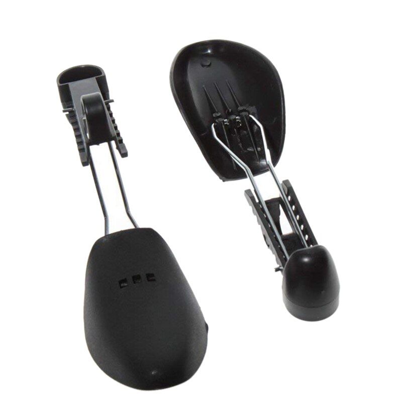 5 Pairs Practical Plastic Adjustable Length Men Shoe Tree Stretcher Boot Holder Organizers (5 Pairs Black)