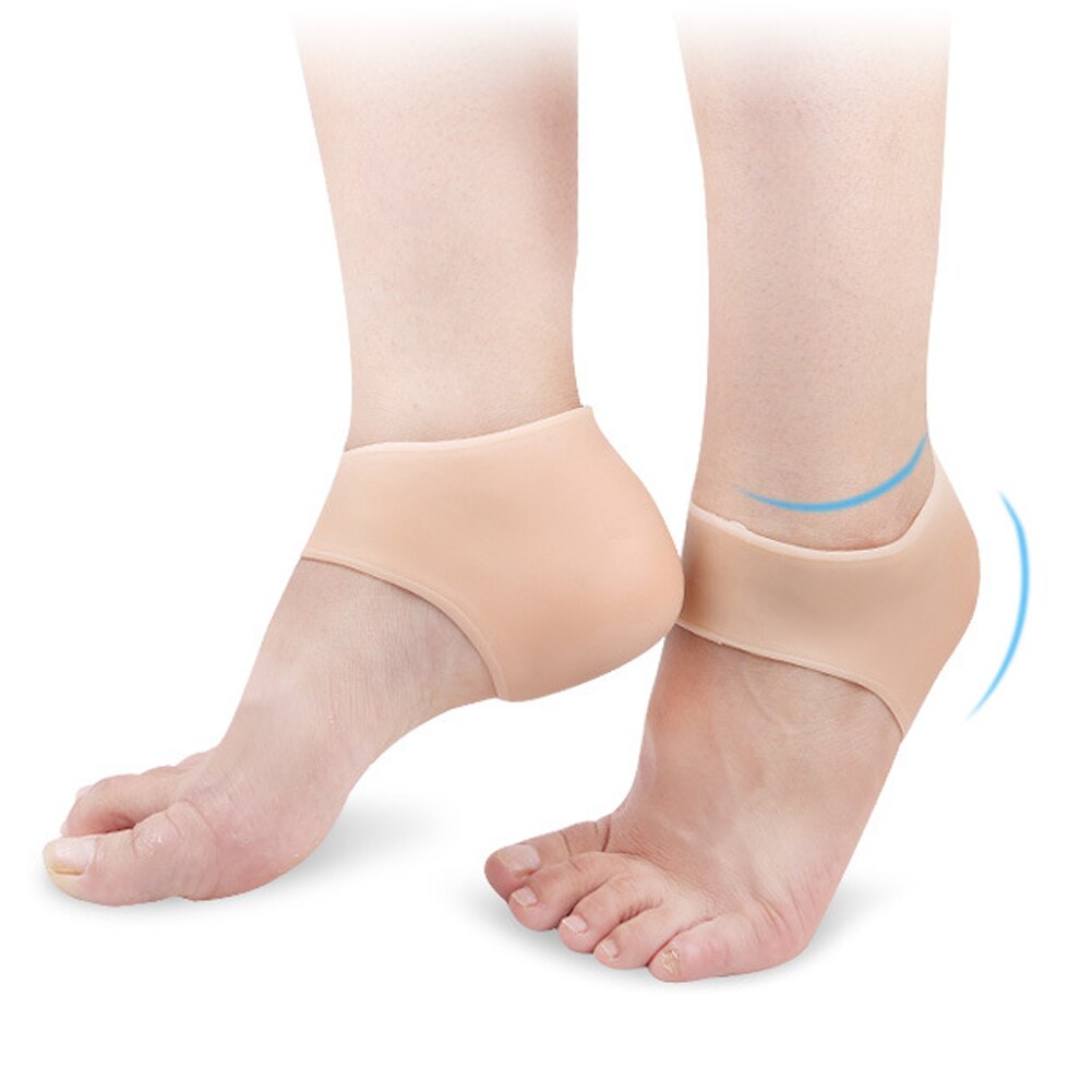 Almohadillas de silicona para el talón, accesorios para zapatos, Protector para el talón, antidolor, hidratante, antigrietas, cojín para el talón, alivia el dolor