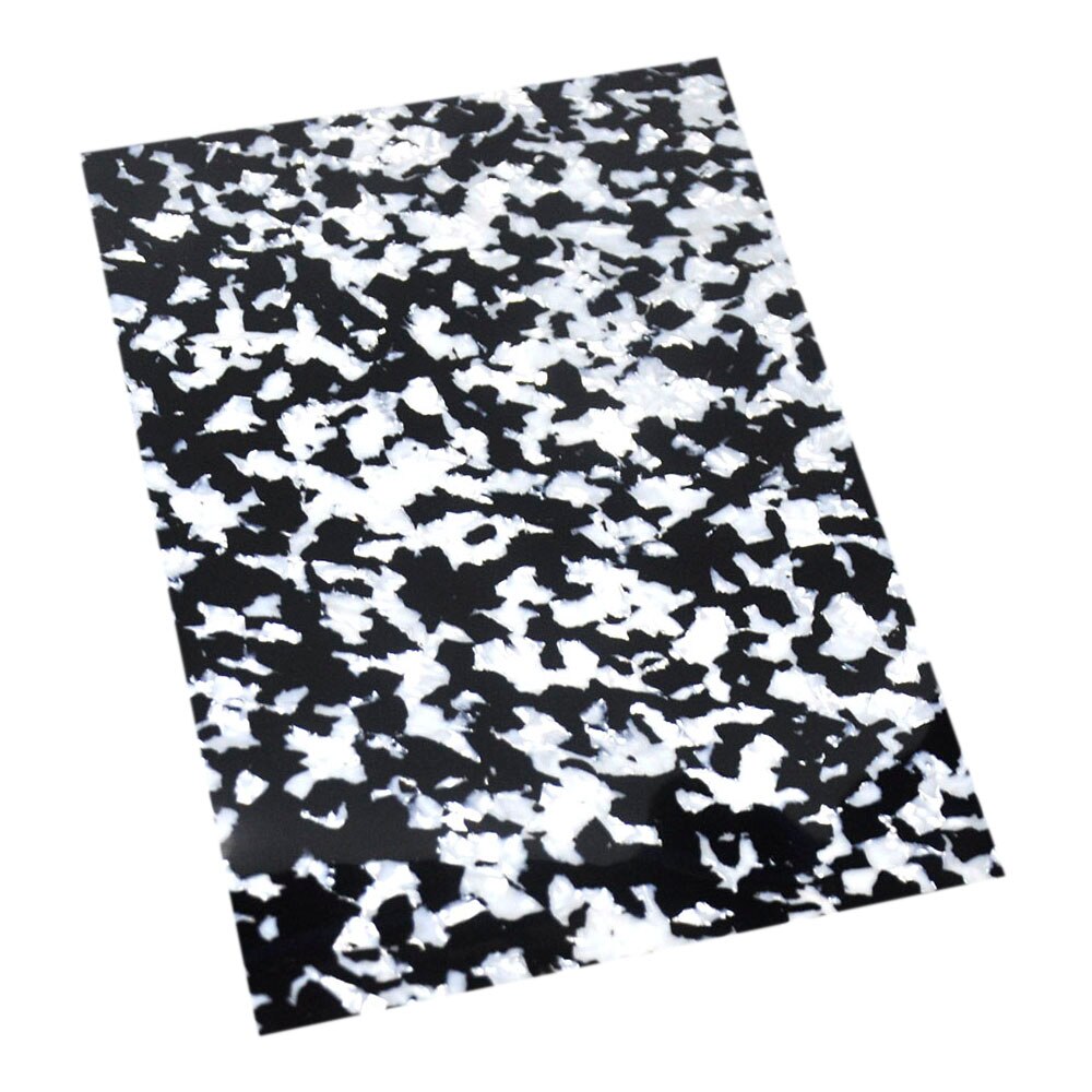 320Mm X 1300Mm Celluloid Sheet 0.46Mm Muziekinstrument Deco Vel Diy Drum Wrap Multi Kleuren: Cow Black and White