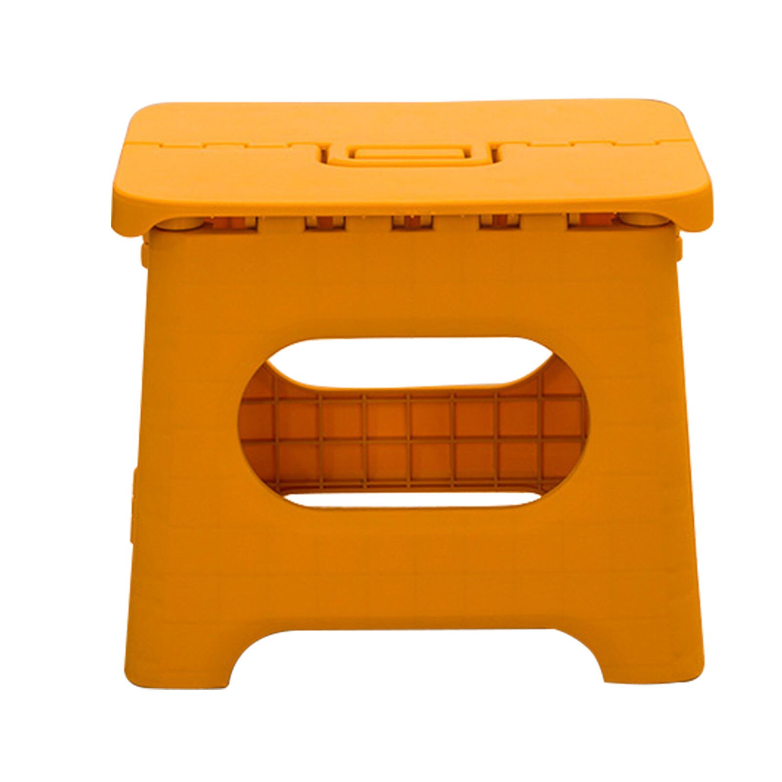 Heavy duty for voksne børn komfortabel skridsikker holdbar sammenfoldelig trin skammel rejse bærbar sikker spar plads pp multifunktion: Gul l