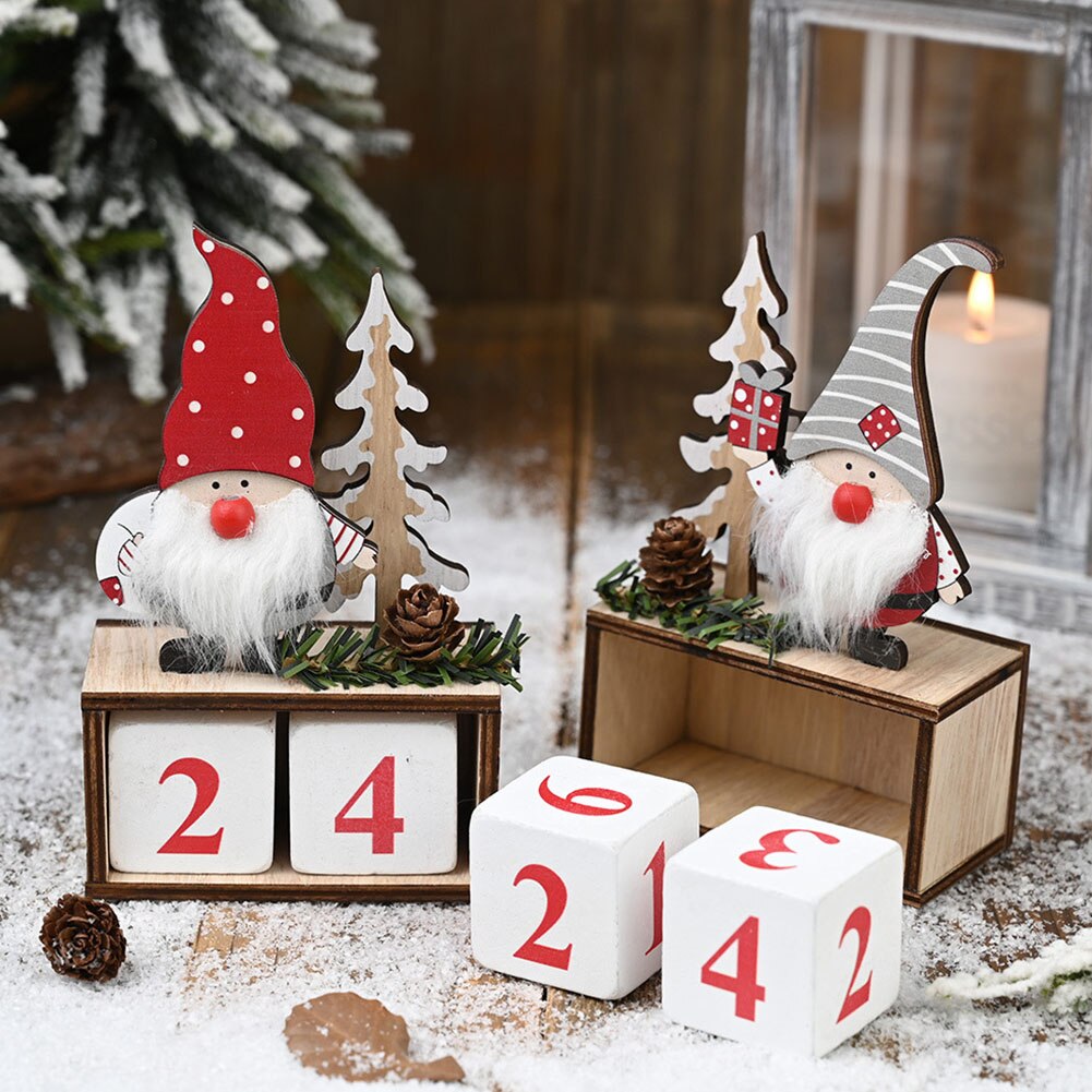 Joulukalenteri kangas adventtilaskenta santa claus kalenteri christmas decor