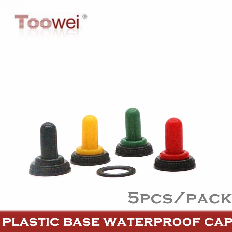 Toowei T700-1 tuimelschakelaar waterdichte cap M12 * 1.0/plastic base/5 stuks in verpakking