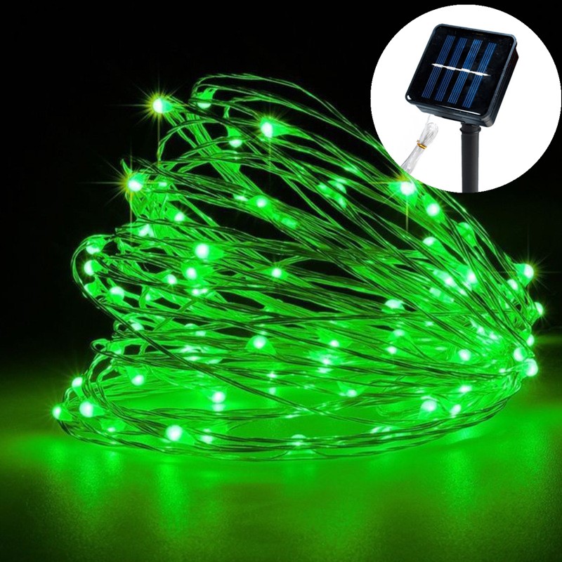 Led-solcellslampa utomhusträdgårdsljusslinga led-glitter vattentät lampa för julgransfest: Vit / 650w