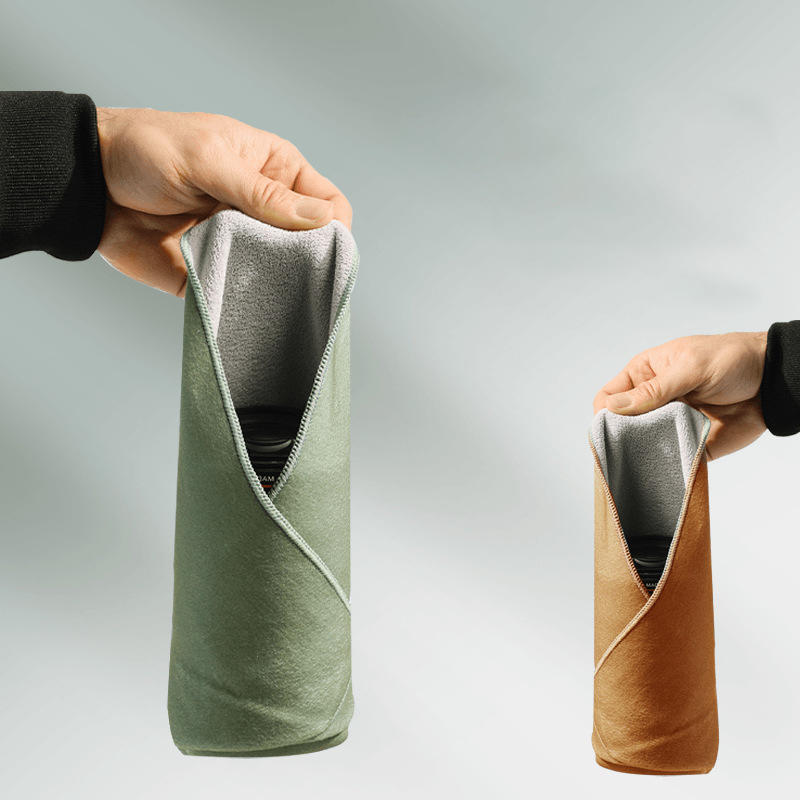 Folding Cloth Self-adhesive Camera Storage Bag Plush Wrapping Cloth Photography Camera Protective Wrap Anti Scratch 30x30cm