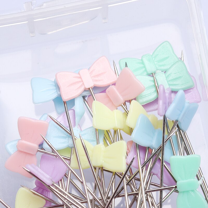 100Pcs Stainless Steel Dressmaking Pins DIY Sewing Accessories Embroidery Patchwork Pins Accessories Tools Sewing Marker Needle