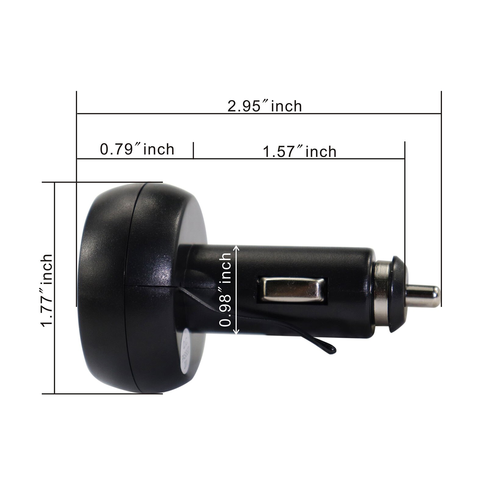 12V/24V Digitale Meter Monitor 3 In 1 Led Usb Car Charger Voltmeter Thermometer Auto Batterij Monitor lcd Digitale Dual Display