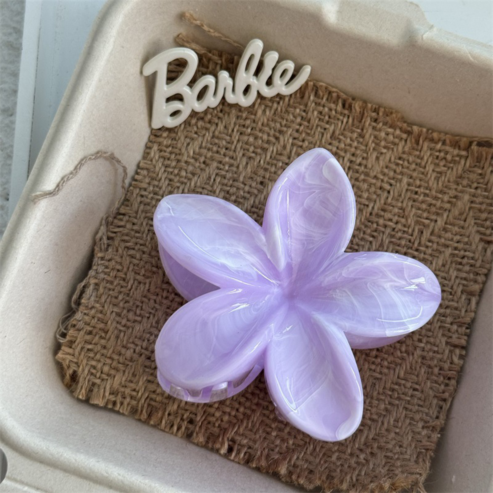 Gradient Flower Hair Clip Beach Hairpins Flower Claw Clips Hawaiian Style Headwear Summer Flower Hairpins Girls Hair Accessories: Antique Copper Plated