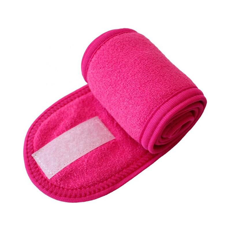 Banda para la cabeza para el sudor para mujer, bandana elástica lavable para la cabeza, accesorios deportivos para el cabello, maquillaje,: Rojo