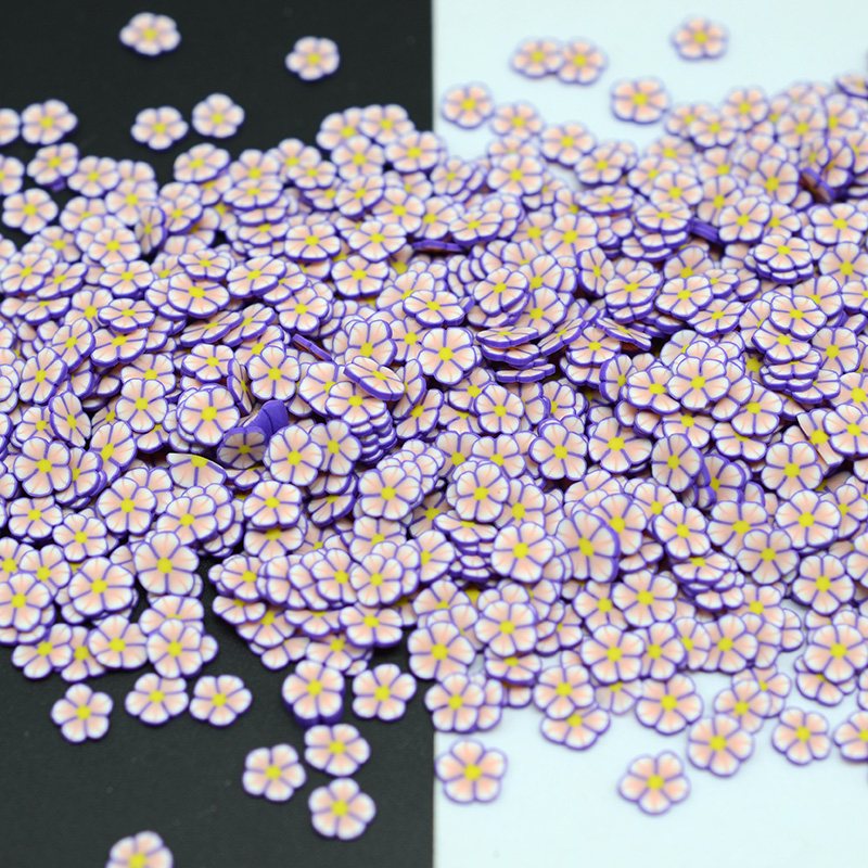 Nice Cute Nail Art Polymer Clay Flowers slice DIY Cute Decor Decals , Clay Scrapbook Decoration