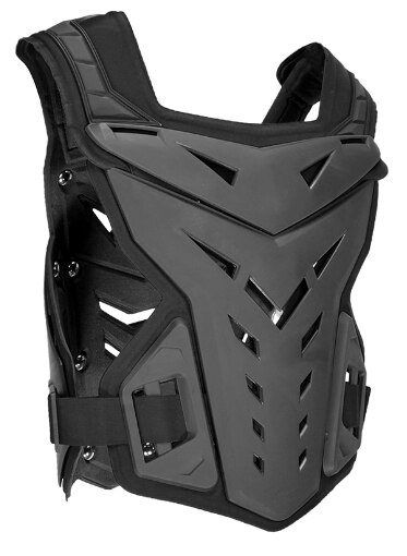 Soporte de espalda de seguridad para deportes, equipo de protección para motocicleta, protector de ciclismo, equipo de protección para carreras, protector de pecho: Negro