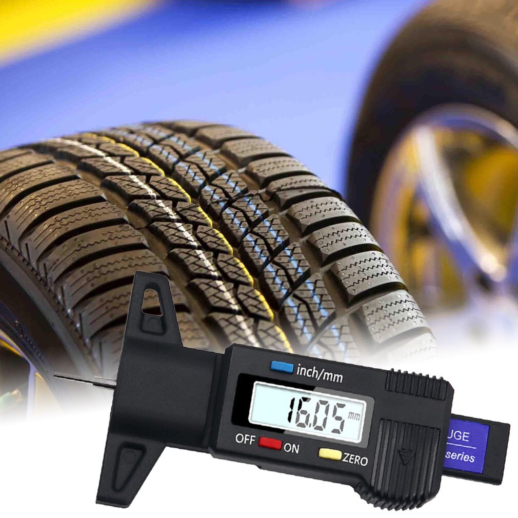 High-Precision Electronic Digital Display Tread Depth Gauge Tread Gauge Depth Vernier Caliper Gauge 0-25Mm