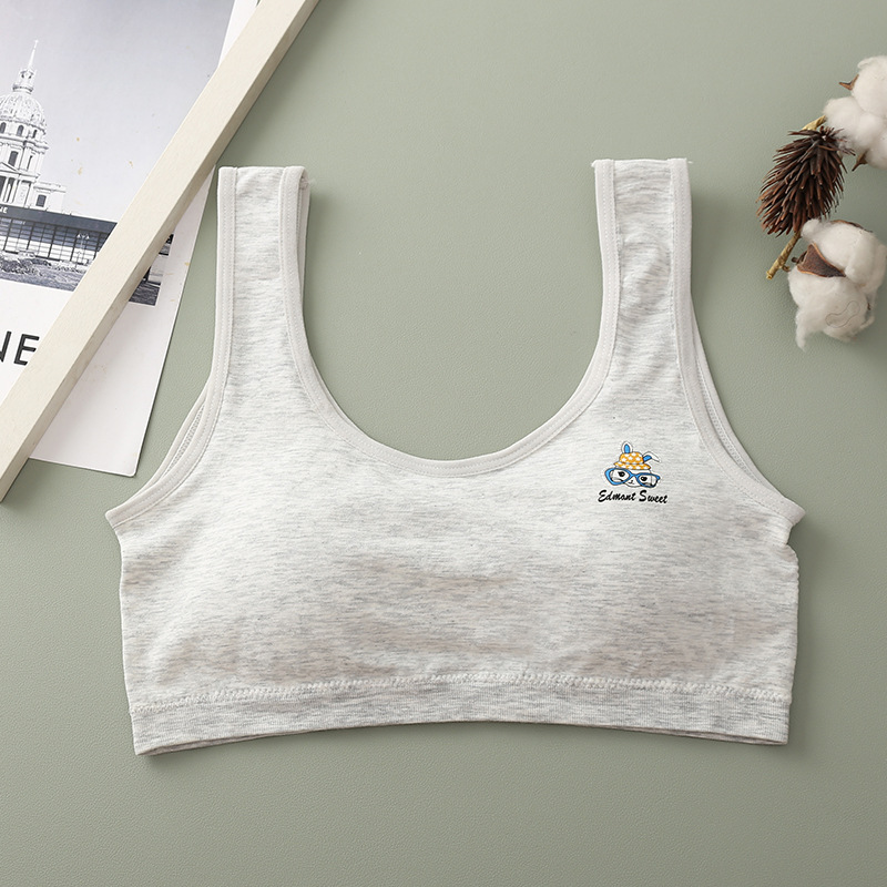 Katoen Puberteit Meisjes Bras Wire Gratis Sport Bh Voor Meisjes Ademend Tiener Meisje Opleiding Beha Met Pad Vest Tiener Lingerie 8-16Y: 3