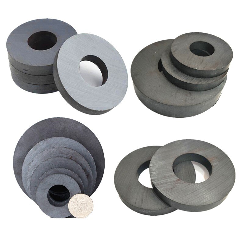 1 stk ring ferrit magnet 100 x 10 mm hul 60mm permanent magnet 100mm x 10mm sort rund højttaler keramisk magnet 100*10 100-60 x 10mm