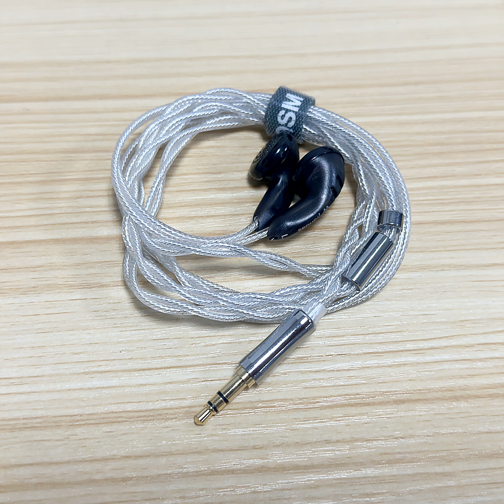 DQSM Audio Z&W Pandas PK2s Earbud In Ear Earphone Flat Head Plug Earplugs Headset HIFI Earbud 3.5 4.4mm Plug HiFi Headphones: Blue