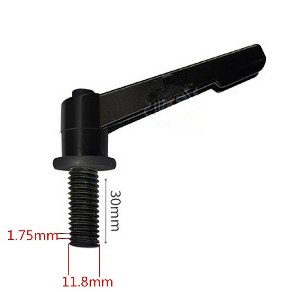 1PC Milling Machine Table Lock Bolt Handle M12 Thread Mill Tools Black CNC Milling Machine Lathe Machine Mini Milling