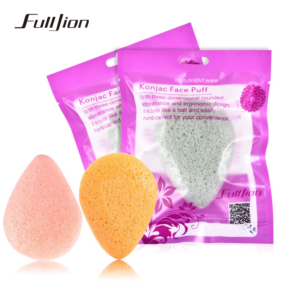 Fulljion 6 Farben Natürliche Konjac Gesichts Puff Gesicht Reinigen Waschen Schwamm Peeling Reinigung Schwamm Puff Gesichts Reiniger Werkzeug