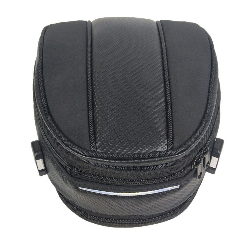 Rear Seat bag Accessories Spare Motorcycle Black 30x24x8-15CM Organizer