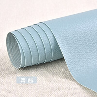 100x137cm Self Adhesive PU Leather Fabric Patch Sofa Repair Patches Stick-on PU Leather Fabrics Stickers Scrapbook Large Size: 100x137 Light blue