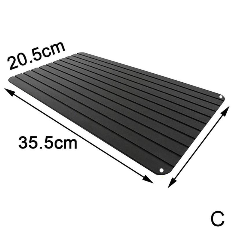 1pc Fast Thawing Plate defrost Tray Metal Plate Defrosting Tray Fast Thawing Frozen Meat Fish Sea Food Kitchen Cook Gadget Tool