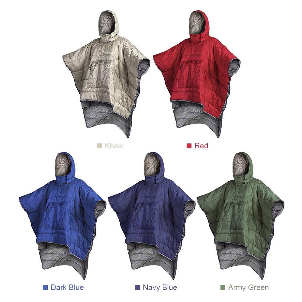 draussen Camping Schlafsack Wasser-beständig Mantel Poncho Faul Taschen Ultraleicht Reise Schlaf Decke Decke Mantel mit Kapuze