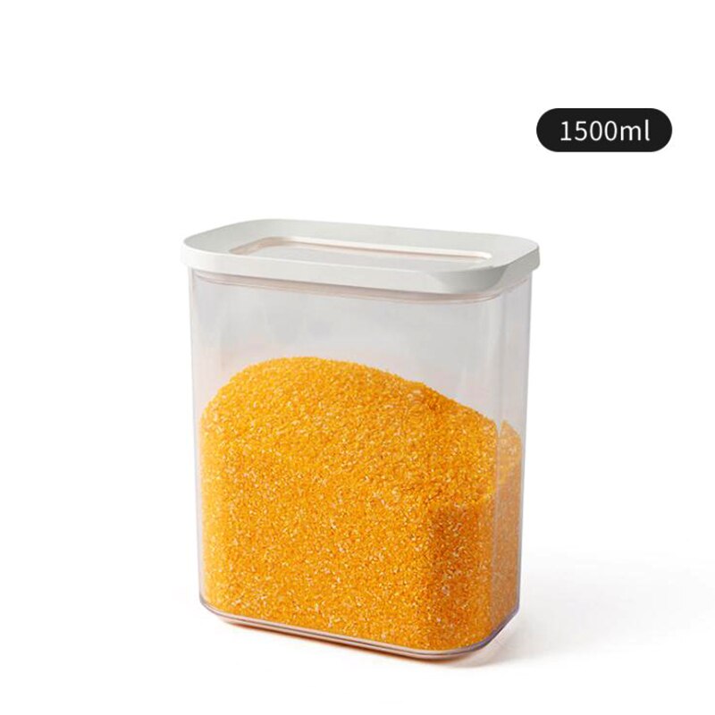 Säilytyslaatikko muovi ruoka sinetti purkki paksunee kovettuu keittiö vastaanottaa astia kosteudenkestävä keittiö kools: 1500ml