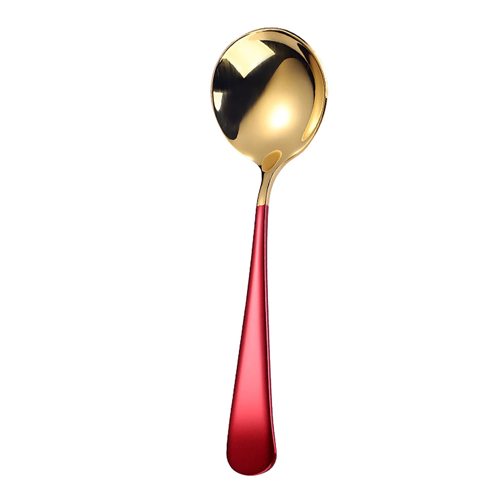 6.2 pouces coloré en acier inoxydable café cuillère longue poignée thé cuillères cuisine chaude boire couverts riz Scoop # Y: H